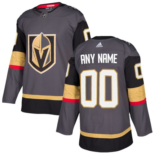 Vegas Golden Knights adidas Authentic Custom Jersey - Gray Vegas Golden Knights adidas Authentic Custom Jersey - Gray