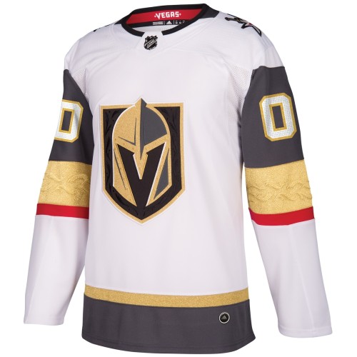 Vegas Golden Knights adidas Away Authentic Custom Jersey - White Vegas Golden Knights adidas Away Authentic Custom Jersey - White