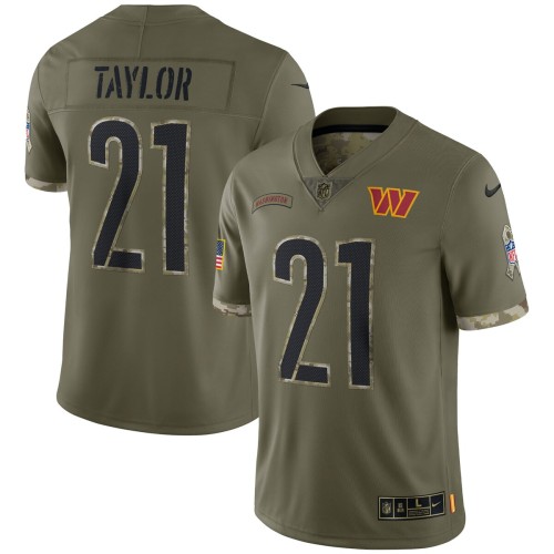 Sean Taylor Washington Commanders 2022 Salute To Service Retired Player Limited Jersey - Olive Sean Taylor Washington Commanders 2022 Salute To Service Retired Player Limited Jersey - Olive