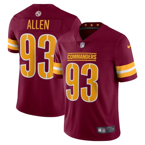 Jonathan Allen Washington Commanders Nike Vapor Limited Jersey - Burgundy Jonathan Allen Washington Commanders Nike Vapor Limited Jersey - Burgundy