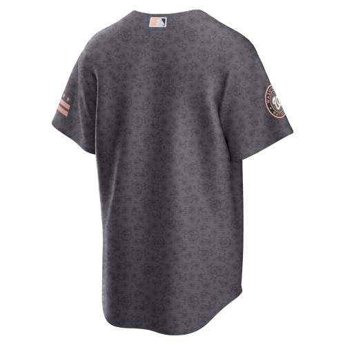 Washington Nationals Nike 2022 City Connect Replica Jersey - Gray Washington Nationals Nike 2022 City Connect Replica Jersey - Gray