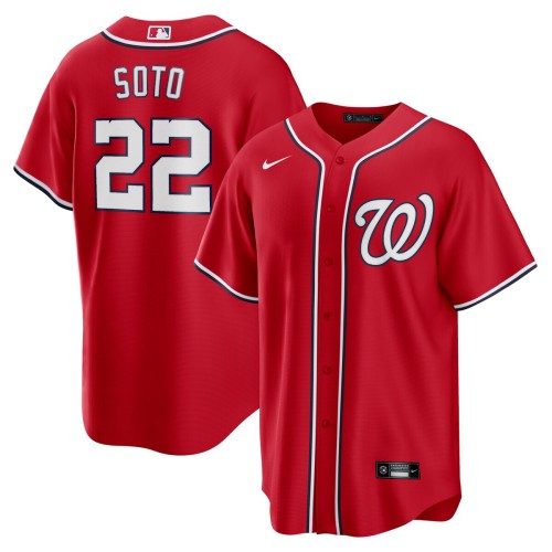 Juan Soto Washington Nationals Nike Alternate Replica Player Name Jersey - Red Juan Soto Washington Nationals Nike Alternate Replica Player Name Jersey - Red