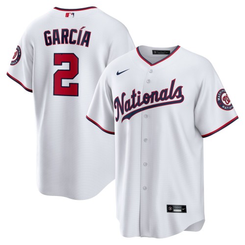 Luis García Washington Nationals Nike Home Replica Player Jersey - White Luis García Washington Nationals Nike Home Replica Player Jersey - White