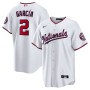 Luis García Washington Nationals Nike Home Replica Player Jersey - White Luis García Washington Nationals Nike Home Replica Player Jersey - White
