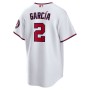Luis García Washington Nationals Nike Home Replica Player Jersey - White Luis García Washington Nationals Nike Home Replica Player Jersey - White