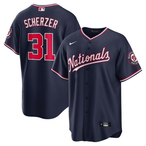 Max Scherzer Washington Nationals Nike Alternate Replica Player Name Jersey - Navy Max Scherzer Washington Nationals Nike Alternate Replica Player Name Jersey - Navy