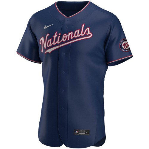 Washington Nationals Nike Alternate Authentic Team Jersey - Navy Washington Nationals Nike Alternate Authentic Team Jersey - Navy