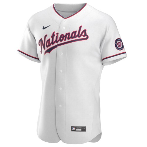Washington Nationals Nike Alternate Authentic Team Jersey - White Washington Nationals Nike Alternate Authentic Team Jersey - White