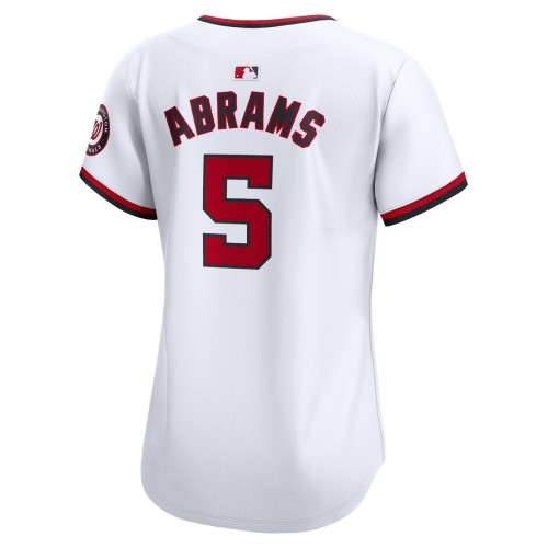 CJ Abrams Washington Nationals Nike Women's Home Limited Player Jersey – White CJ Abrams Washington Nationals Nike Women's Home Limited Player Jersey – White