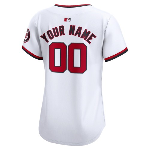 Washington Nationals Nike Women's Home Limited Custom Jersey - White Washington Nationals Nike Women's Home Limited Custom Jersey - White