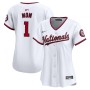Washington Nationals Nike Women's #1 Mom Home Limited Jersey - White Washington Nationals Nike Women's #1 Mom Home Limited Jersey - White
