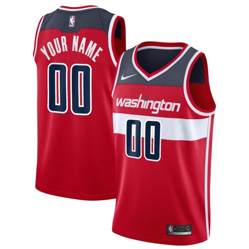 Washington Wizards Nike Custom Swingman Jersey - Icon Edition - Red Washington Wizards Nike Custom Swingman Jersey - Icon Edition - Red