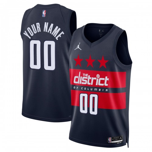 Washington Wizards Jordan Brand Unisex 2024/25 Custom Swingman Jersey - Statement Edition - Navy Washington Wizards Jordan Brand Unisex 2024/25 Custom Swingman Jersey - Statement Edition - Navy