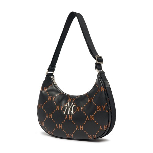 Dia MONOGRAM PU Embo L-Hobo Bag NEW YORK YANKEES Dia MONOGRAM PU Embo L-Hobo Bag NEW YORK YANKEES