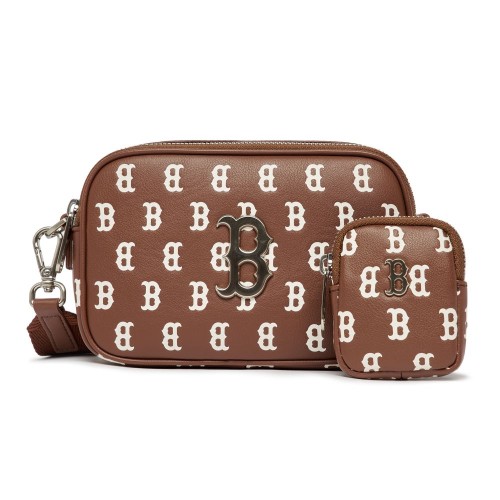 CLASSIC MONOGRAM PU EMBO MINI CROSS BAG BOSTON RED SOX CLASSIC MONOGRAM PU EMBO MINI CROSS BAG BOSTON RED SOX