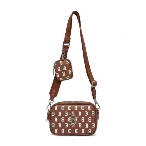 CLASSIC MONOGRAM PU EMBO MINI CROSS BAG BOSTON RED SOX CLASSIC MONOGRAM PU EMBO MINI CROSS BAG BOSTON RED SOX