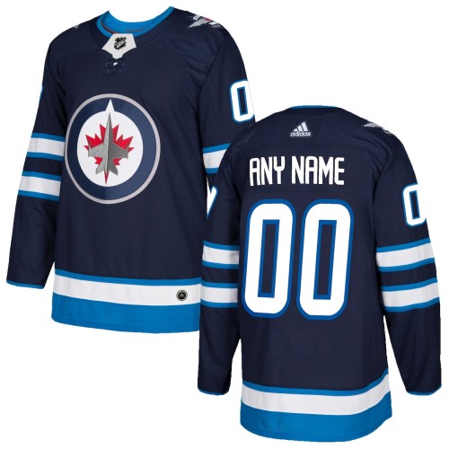 Winnipeg Jets adidas Authentic Custom Jersey - Navy Winnipeg Jets adidas Authentic Custom Jersey - Navy