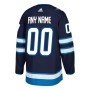 Winnipeg Jets adidas Authentic Custom Jersey - Navy Winnipeg Jets adidas Authentic Custom Jersey - Navy