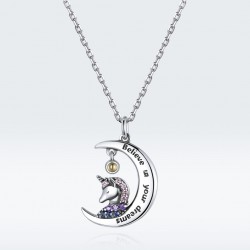 Moonlight Unicorn Necklace
