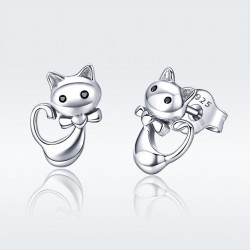 Sticky Cat Stud Earrings