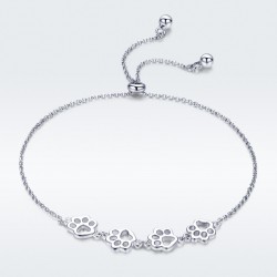 Pet Footprint Slider Bracelet