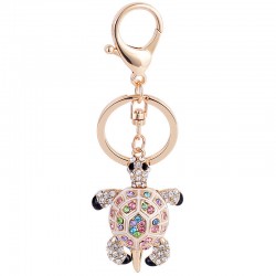Rhinestone Turtle Keychain Bag Charm