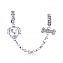 Cute Puppy Safety Chain Charm