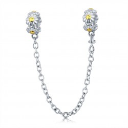 The Daisy Wreath Safety Chain Charm