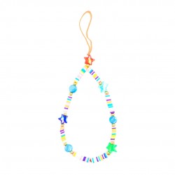 Beaded Phone Charm Celestial Star Beads