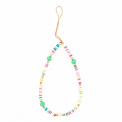 Beaded Phone Charm Love Theme Beads