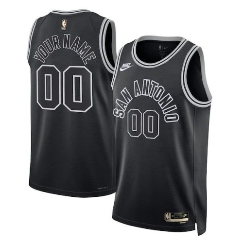 San Antonio Spurs Nike Unisex 2022/23 Custom Swingman Jersey - Classic Edition - Black San Antonio Spurs Nike Unisex 2022/23 Custom Swingman Jersey - Classic Edition - Black