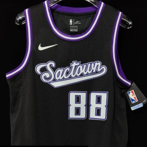 Men's Sacramento Kings Neemias Queta #88 Nike Black 2021/22 Swingman NBA Jersey - City Edition Men's Sacramento Kings Neemias Queta #88 Nike Black 2021/22 Swingman NBA Jersey - City Edition