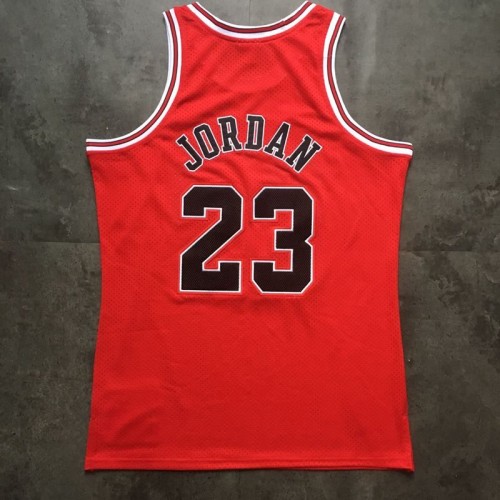 Men's Chicago Bulls Michael Jordan #23 Throwback Red 1996-97 Hardwood Classics Player Jersey Men's Chicago Bulls Michael Jordan #23 Throwback Red 1996-97 Hardwood Classics Player Jersey