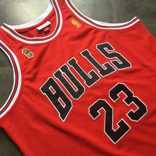 Men's Chicago Bulls Michael Jordan #23 Throwback Red 1996-97 Hardwood Classics Player Jersey Men's Chicago Bulls Michael Jordan #23 Throwback Red 1996-97 Hardwood Classics Player Jersey