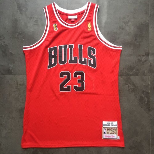Men's Chicago Bulls Michael Jordan #23 Throwback Red 1996-97 Hardwood Classics Player Jersey Men's Chicago Bulls Michael Jordan #23 Throwback Red 1996-97 Hardwood Classics Player Jersey