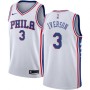 Men's Philadelphia 76ers Allen Iverson #3 Nike White Swingman Jersey - Association Edition Men's Philadelphia 76ers Allen Iverson #3 Nike White Swingman Jersey - Association Edition