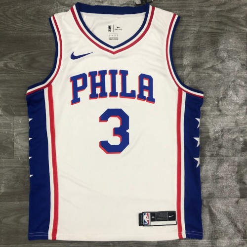 Men's Philadelphia 76ers Allen Iverson #3 Nike White Swingman Jersey - Association Edition Men's Philadelphia 76ers Allen Iverson #3 Nike White Swingman Jersey - Association Edition