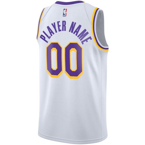 Los Angeles Lakers Nike Youth Swingman Custom Jersey White - Association Edition Los Angeles Lakers Nike Youth Swingman Custom Jersey White - Association Edition