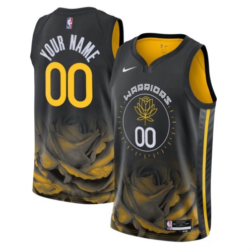 Golden State Warriors Nike Youth Swingman Custom Jersey - City Edition - Black Golden State Warriors Nike Youth Swingman Custom Jersey - City Edition - Black
