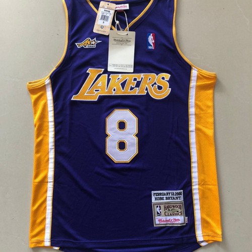 Men's Los Angeles Lakers Kobe Bryant #8 Purple 00-01 Hardwood Classics Jersey Men's Los Angeles Lakers Kobe Bryant #8 Purple 00-01 Hardwood Classics Jersey