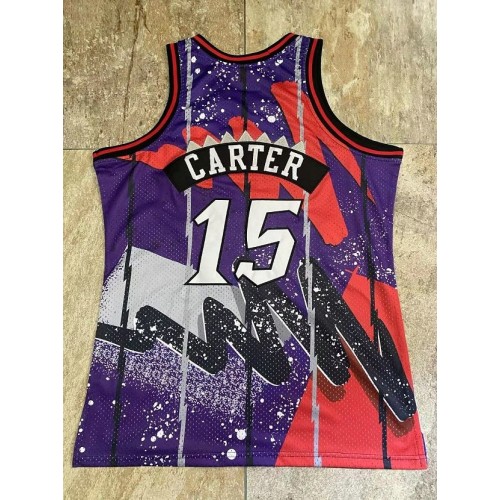 Vince Carter Toronto Raptors Throwback Hardwood Classics 1998-99 Hyper Hoops Jersey - Purple Vince Carter Toronto Raptors Throwback Hardwood Classics 1998-99 Hyper Hoops Jersey - Purple