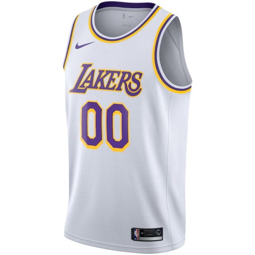 Los Angeles Lakers Nike Youth Swingman Custom Jersey White - Association Edition Los Angeles Lakers Nike Youth Swingman Custom Jersey White - Association Edition