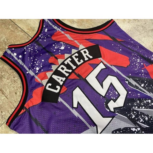 Vince Carter Toronto Raptors Throwback Hardwood Classics 1998-99 Hyper Hoops Jersey - Purple Vince Carter Toronto Raptors Throwback Hardwood Classics 1998-99 Hyper Hoops Jersey - Purple