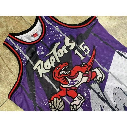 Vince Carter Toronto Raptors Throwback Hardwood Classics 1998-99 Hyper Hoops Jersey - Purple Vince Carter Toronto Raptors Throwback Hardwood Classics 1998-99 Hyper Hoops Jersey - Purple