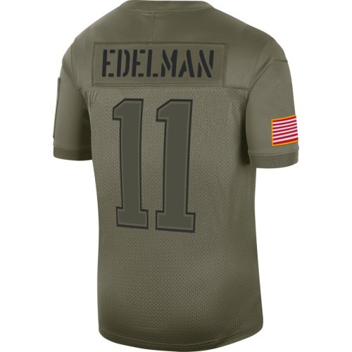 Men's New England Patriots Julian Edelman Nike Olive 2019 Salute to Service Limited Jersey Men's New England Patriots Julian Edelman Nike Olive 2019 Salute to Service Limited Jersey