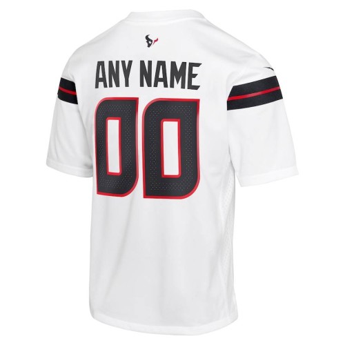Houston Texans Nike Road Youth Custom Jersey - White Houston Texans Nike Road Youth Custom Jersey - White