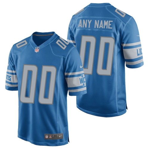 Detroit Lions Nike Custom Home Game Youth Jersey - Blue Detroit Lions Nike Custom Home Game Youth Jersey - Blue