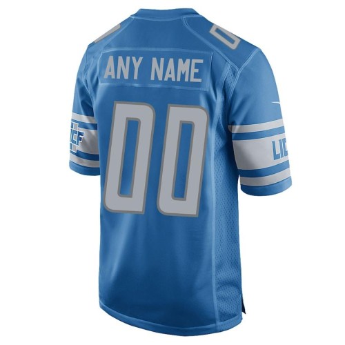 Detroit Lions Nike Custom Home Game Youth Jersey - Blue Detroit Lions Nike Custom Home Game Youth Jersey - Blue
