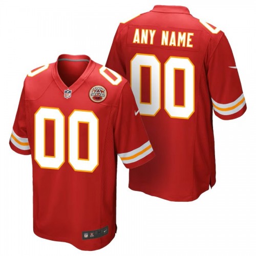 Kansas City Chiefs Nike Youth Custom Game Jersey - Red Kansas City Chiefs Nike Youth Custom Game Jersey - Red