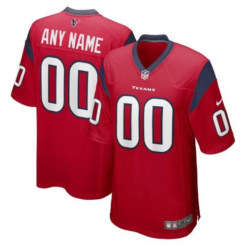 Houston Texans Nike Youth Custom Alternate Game Jersey - Red Houston Texans Nike Youth Custom Alternate Game Jersey - Red